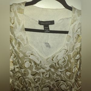 Ashley Stewart floral sweater top